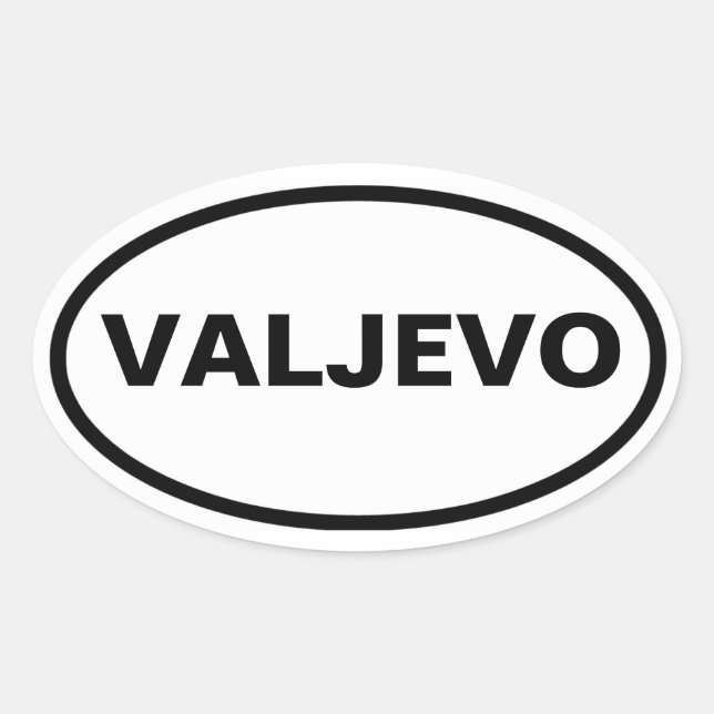 FOUR Valjevo Ovalt Klistermärke (Framsida)