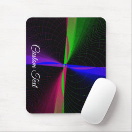 Four-Way Geometric Wave Mouse Pad Musmatta