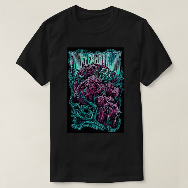 Four Year Strong Wolves   T Shirt (Design framsida)