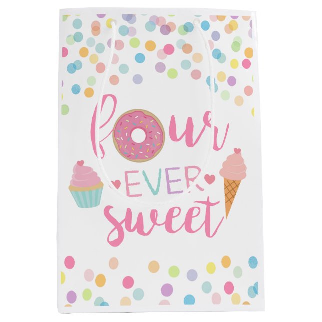 Fourever Sweet Party Favor Bags, fyra alltid söta (Framsidan)