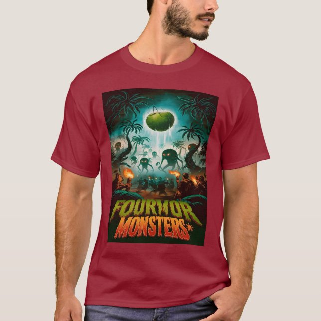 Fourmer Monsters: invasionen börjar T Shirt (Framsida)