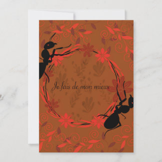 fourmi, affirmation positive ,phrase inspirante inbjudningar