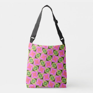 Fourre-tout bandoulière Jimette Design rose jaune Axelväska