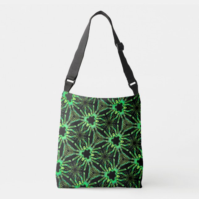 Fourre-tout bandoulière Jimette Design vert noir Axelväska (Framsida)