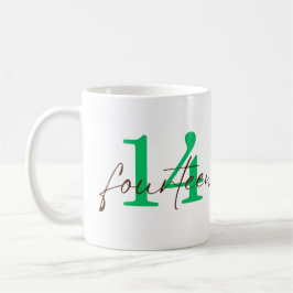 Fourteenth 14 Year Anniversary Personalization Kaffemugg