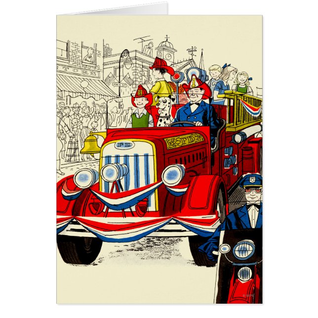 Fourth av den Juli paraden Hälsningskort (Framsidan)