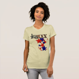 Fourth av Juli med stjärnor Tee Shirt