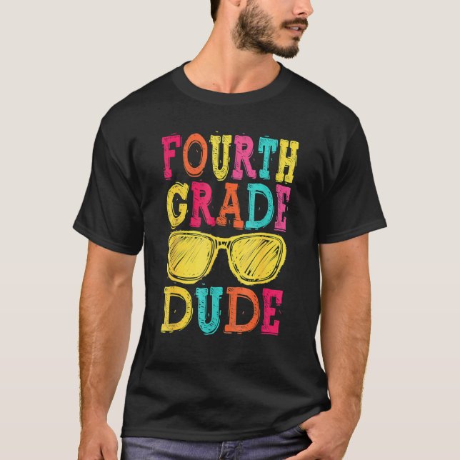 Fourth Grade School Summer  Back To School Summer T Shirt (Framsida)