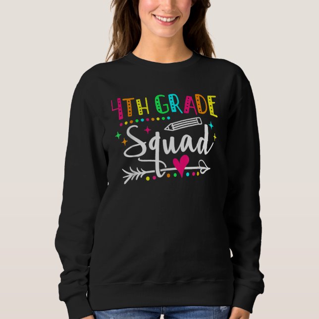 Fourth Grade Squad Back To School 4th Grade Teache T Shirt (Framsida)