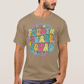 Fourth Grade Squad Back To School Leopard Boys Gir T Shirt