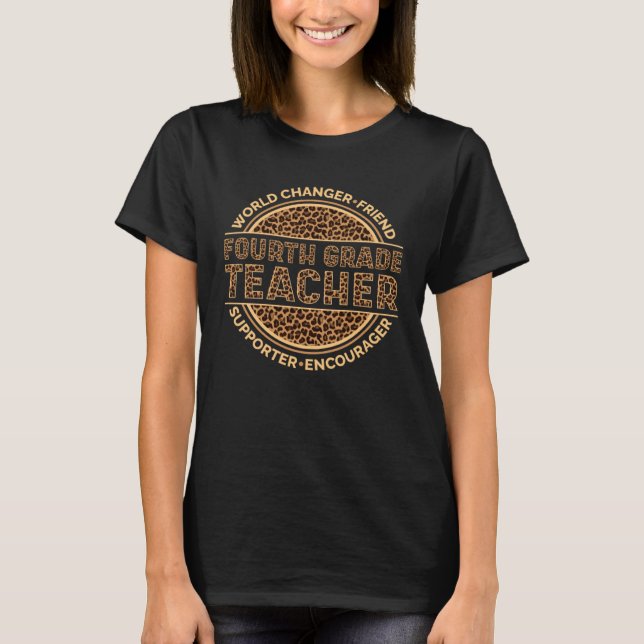 Fourth Grade Teacher Back to School Teaching  1 T Shirt (Framsida)
