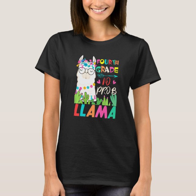 Fourth Grade Teacher Student Back To School No Pro T Shirt (Framsida)