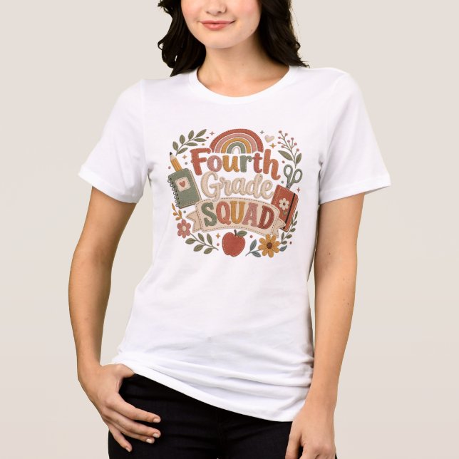 Fourth Grade Teacher Tee (Framsida)