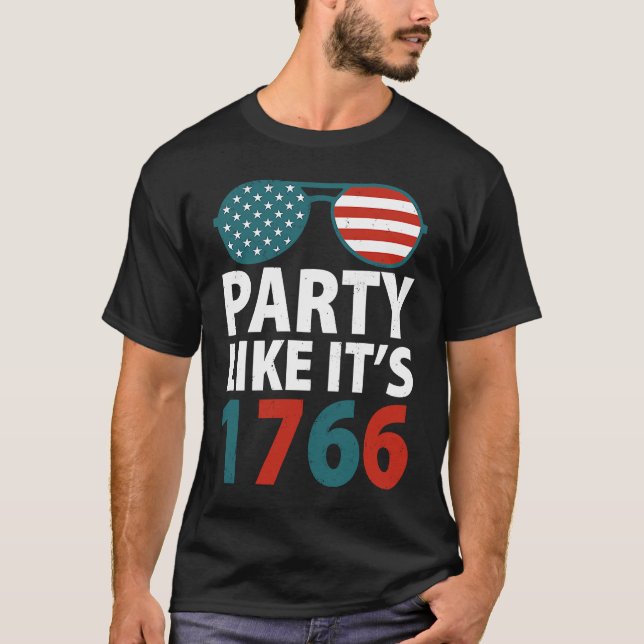 Fourth Of July Party Like It Is 1776 Independece D T Shirt (Framsida)
