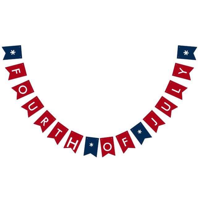 Fourthen av Juli firande någon färgar någon text Vimplar (Alla)