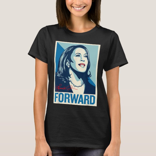 Foward Kamala Porträtt T Shirt (Framsida)