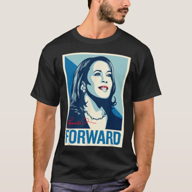Foward Kamala Porträtt T Shirt (Framsida)