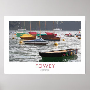 Fowey järnväg affisch