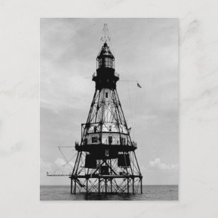 Fowey Sten Lighthouse Vykort
