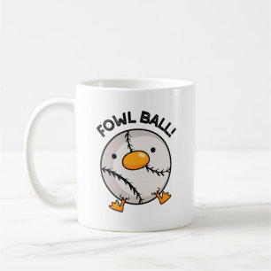 Fowl Boll Funny Sports Pun Kaffemugg