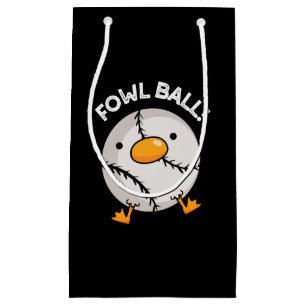 Fowl Boll Funny Sports Pun Mörk BG