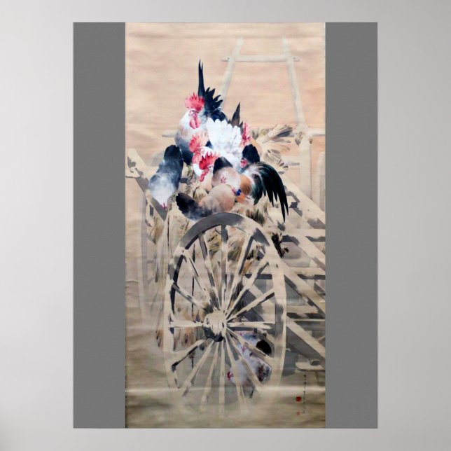 Fowl i Snö, Watanabe Seitei Poster (Framsidan)