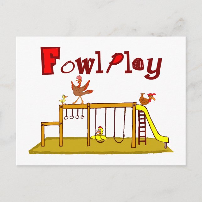 Fowl Play Vykort (Framsida)