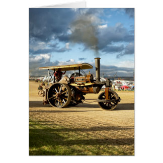 Fowler 8 ton Steam Road Roller Hälsningskort