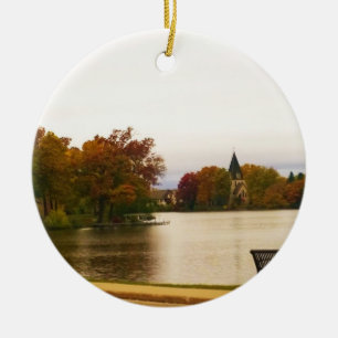 Fowler Sjö i höst, WI Julgransprydnad Keramik