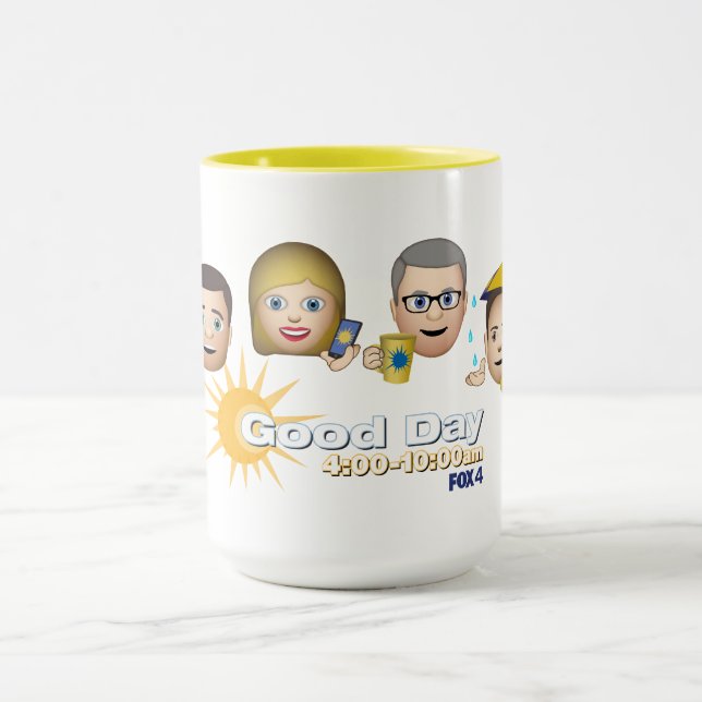 FOX 4 Bra Dag Emoji Coffee Mugg (Center)