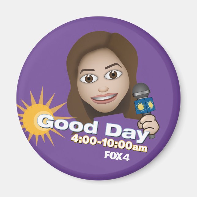 FOX 4 Bra Day Emoji Hanna Refrigerator Magnet (Framsidan)