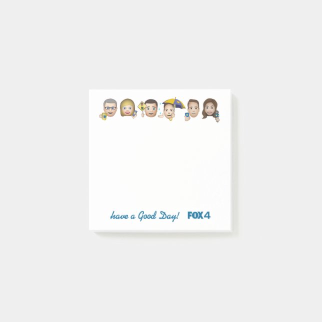 FOX 4 Bra Day Emoji Post-it Notes Block (Framsida)
