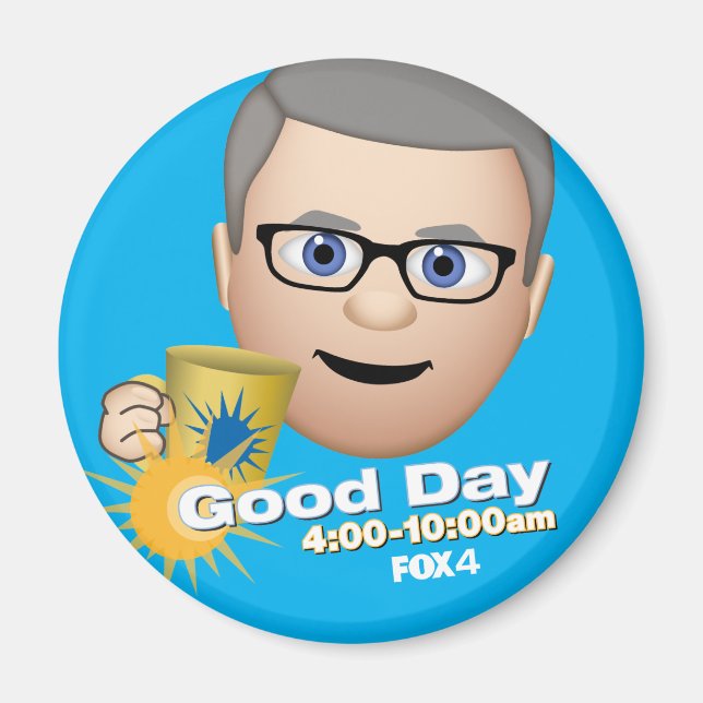 FOX 4 Bra Day Emoji Tim Refrigerator Magnet (Framsidan)