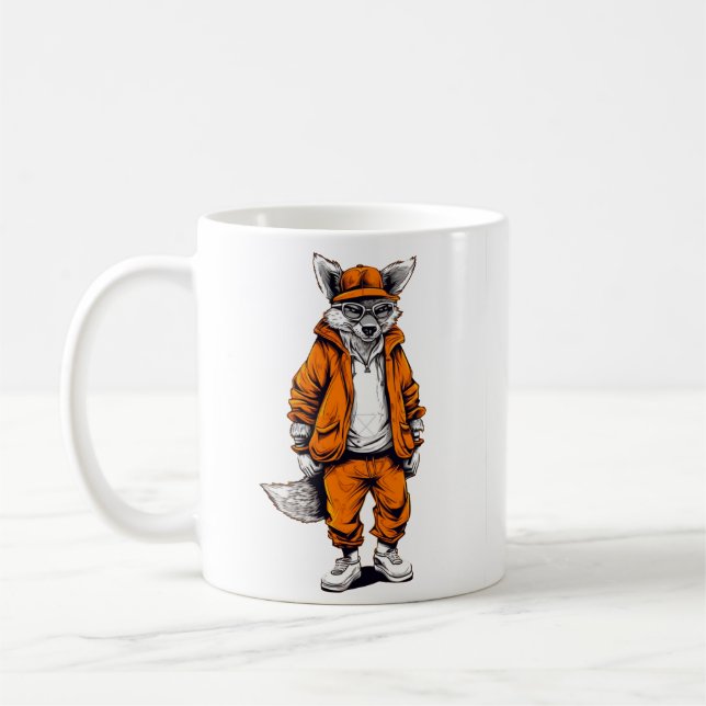Fox Älskare Animals Mode Gift Kaffemugg (Vänster)