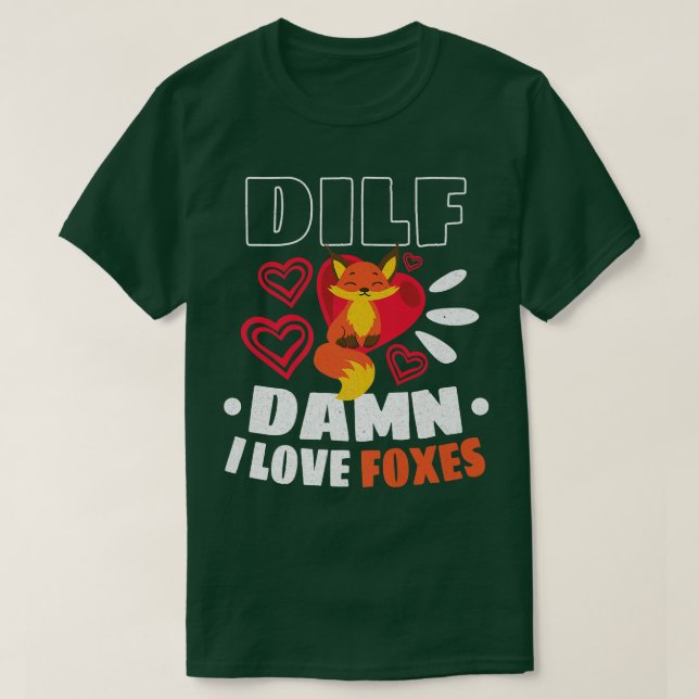 Fox Älskare Foxes Kärlek Red Fox Cute Fox Fennec F T Shirt (Design framsida)