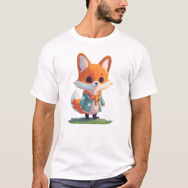 Fox Älskare Gift T Shirt (Framsida)