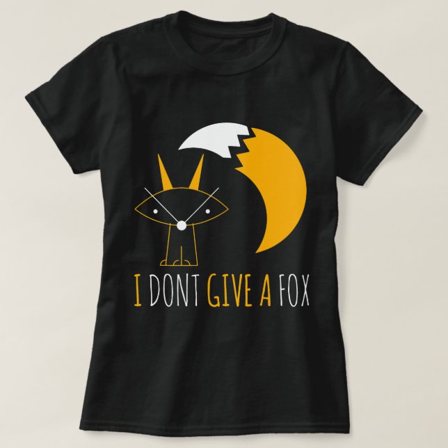 Fox Älskare I Dont Ge A Fox Abstrakt Pencil Drawin T Shirt (Design framsida)