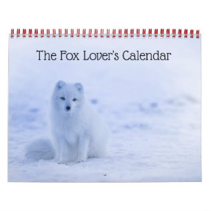 Fox Älskare Kalender