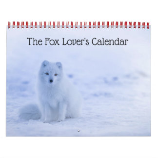 Fox Älskare Kalender