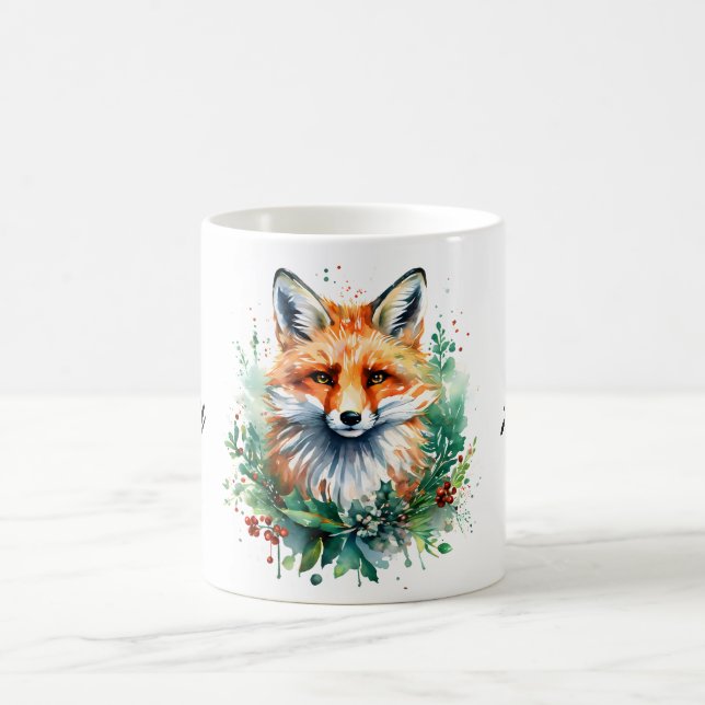 Fox and Holly Kaffemugg (Center)