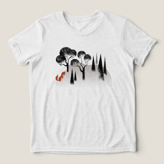 Fox and Woods Kid's T Shirt (Design Framsida)