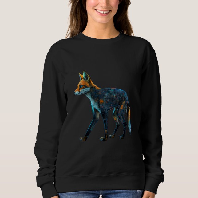 Fox Animal Animal Motif Fox T Shirt (Framsida)
