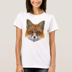 Fox ansikte - Färgning i akrylat T Shirt