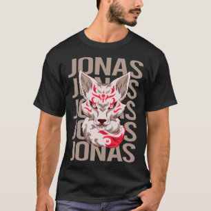 Fox Ansikte - Jonas Namn T Shirt