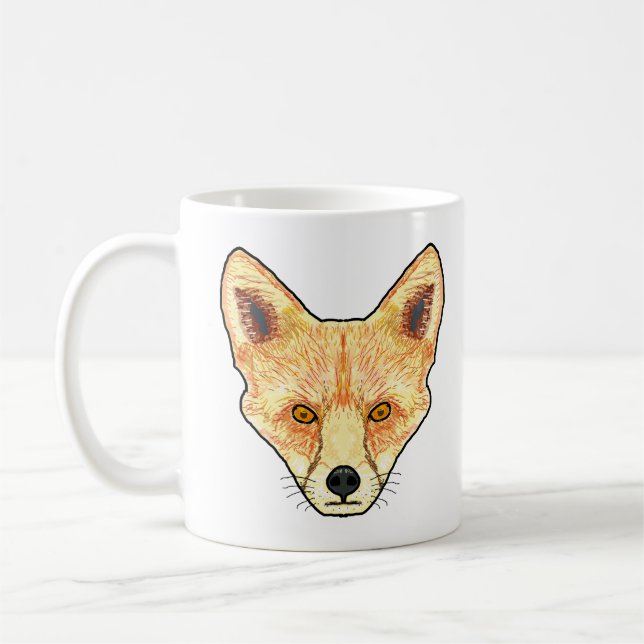 Fox Ansikte Kaffemugg (Vänster)