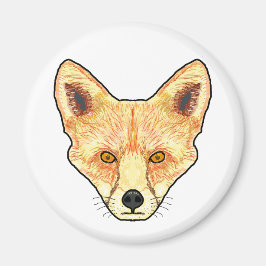 Fox Ansikte Magnet