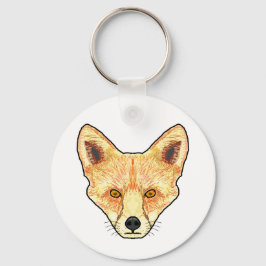 Fox Ansikte Nyckelring