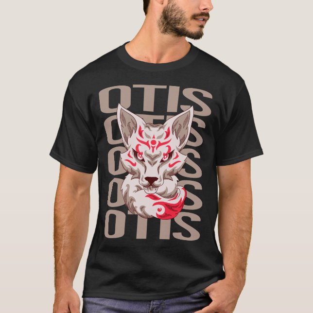 Fox Ansikte - Otis Namn T Shirt (Framsida)