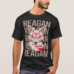 Fox Ansikte - Reagan Namn T Shirt