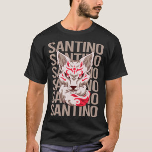 Fox Ansikte - Santino Namn T Shirt